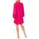 CeCe Women's Ruffled Clip-Dot Dress - Bright Rose