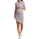 Stowaway Collection Uptown Maternity Long Sleeves Dress Dusty Lavender
