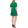 CeCe Women's Tiered V-Neck Babydoll Dress - Lush Green