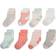 Touched By Nature Organic Basic Socks 8-pack - Coral/Mint (10766409)
