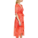 Tommy Hilfiger Striped Faux-Wrap Midi Dress - Bloom/Grenadine
