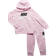 Nike Girl's Club Fleece HBR Pullover Set - Pink Foam (76H335-A9Y)