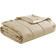 Madison Park Cambria Blankets Beige (274.32x243.84)
