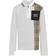 Burberry Long-Sleeve Vintage Check Panel Polo Shirt - White