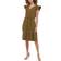 Tommy Hilfiger Women's Flutter-Sleeve Scuba-Crepe Dress - Dark Olive