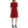 DKNY Flounce Fit & Flare Dress - Scarlet