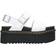 Dr. Martens Voss Quad Leather Strap Sandals With Plateau - White