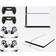 giZmoZ n gadgetZ PS4 Console Skin Decal Sticker + 2 Controller Skins - Carbon White