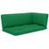 vidaXL 314663 3-pack Chair Cushions Green (103x58)