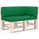vidaXL 314663 3-pack Chair Cushions Green (103x58)