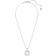 Swarovski Circle Pendant Necklaces - Silver/Transparent