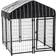 Lucky Dog Resort Kennel with Cover 121.92x132.08