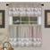 Achim Barnyard Rooster Plaid Tier & Valance Kitchen Curtain Set36x58"
