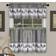 Achim Barnyard Rooster Plaid Tier & Valance Kitchen Curtain Set36x58"