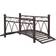 OutSunny Classic Garden Metal Bridge with Safety Railings 3.3ft