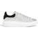 Alexander McQueen Crystal-Embellished Oversized Sneaker M - White/Black