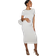 PrettyLittleThing Maternity Contour Jersey Short Sleeve Midi Dress Cream (CMU1101)