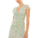 Mac Duggal Embroidered V Neck Cap Sleeve Midi Dress