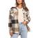 Automet Women's Casual Plaid Shacket