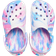 Crocs Toddler Classic Marbled Clog - White/Pink