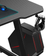Homall Z Shaped Gaming Desk - Black/Red