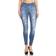 Stretch Pull-On Skinny Ripped Distressed Denim Jeggings