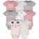 Gerber Short Sleeve Onesies Bodysuits 8-pack - Bear Pink