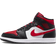 Nike Air Jordan 1 Mid - Black/White/Fire Red