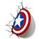 Paladone Marvel 3D LED Light Captain America Shield Wandleuchte
