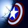 Paladone Marvel 3D LED Light Captain America Shield Vegglampe