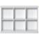 Oliver Furniture Seaside Bookcase Low with 6 Compartments