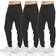 Pure Champ Mens Fleece Active Athletic Workout Jogger 3-pack