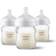 Philips Avent Glass Natural Response Baby Bottle 125ml 3-pack