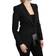 Dolce & Gabbana Black Brocade Single Breasted Blazer Women's Jacket