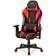 Costway Adjustable Swivel Gaming Chair with Dynamic LED Lights - Red