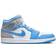 Nike Air Jordan 1 Mid SE - White/University Blue/Grey
