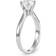 Charles & Colvard Moissanite Solitaire Engagement Ring - White Gold/Diamond
