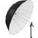 Glow Easy Lock Large Deep White Fiberglass Umbrella - Black/White Deep