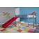Laurie Junior Twin Metal Loft Bed with Slide