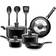 SereneLife Home - Cookware Set with lid 11 Parts