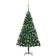 vidaXL LEDs&Ball Set Christmas Tree 59.1"