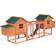 Pawhut D51-081 124" Dual Chicken Coop Wooden Large