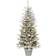 Puleo International 6ft. Pre-Lit Flocked Artificial Christmas Tree 72"