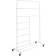 Honey Can Do Rolling Multi Section T Bar Clothes Drying Rack