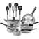 SereneLife - Cookware Set with lid 15 Parts
