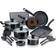 T-fal Culinaire Cookware Set with lid 16 Parts