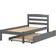 Donco kids Econo Twin Bed with Trundle 41.5x78.2"