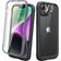 Diaclara Rugged Case with Screen Protector + 2 Pack Camera Lens Protector for iPhone 14