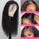 Sosatisfy Deep Wave Lace Front Wig 20 inch Natural Black