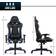Goplus Massage Gaming Chair - Black/Blue